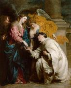Anthony Van Dyck Mystische Verlobung des Seligen Hermann Joseph mit Maria France oil painting artist